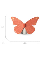 Figura Mariposa. Lustre oro y Coral