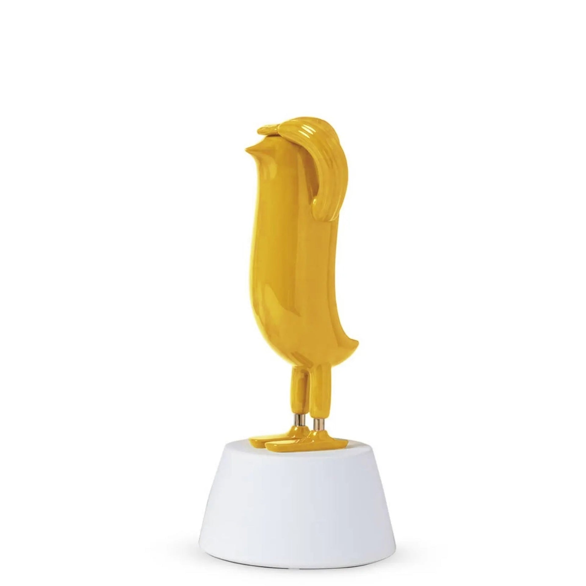 Mini Hopebird, Amarillo Glossy y base blanca satinada