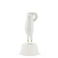 Mini Hopebird Blanco con Base Blanca Satinada