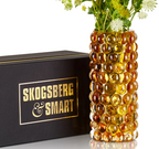 Hurricaine Boule Vase, Amber