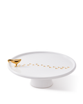 Plato Blanco/Oro Walking Duck
