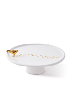 Plato Blanco/Oro Walking Duck