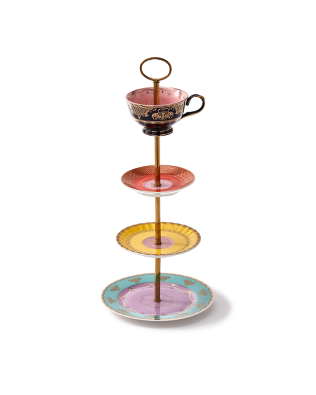 Expositor de Pasteles de 4 Pisos Multicolor Grandpa