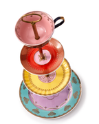 Expositor de Pasteles de 4 Pisos Multicolor Grandpa