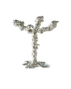 Candelabro Drip Holder 4 brazos - Plateado