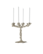 Candelabro Drip Holder 4 brazos - Plateado