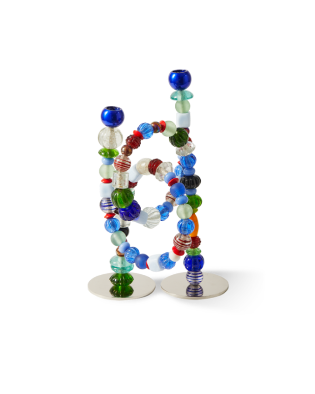 Candelabro Perlas Multicolor