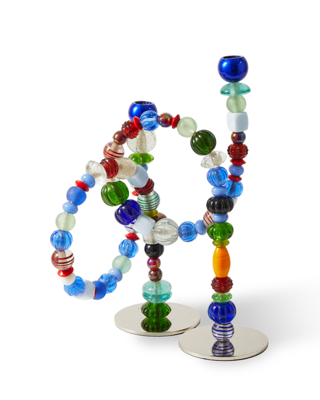 Candelabro Perlas Multicolor