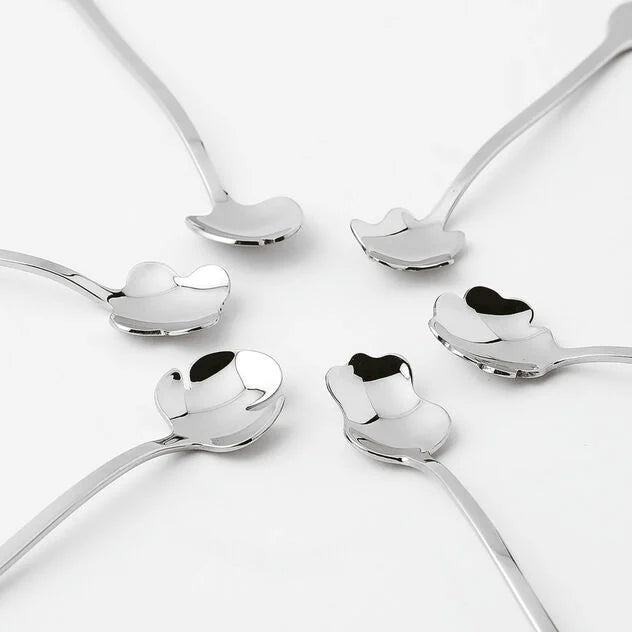Cucharitas Flores set x 6