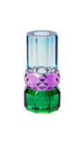 Base de Cristal Verde, Morado, Celeste