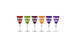 Juego de 6 copas de vino Mireille, colores surtidos