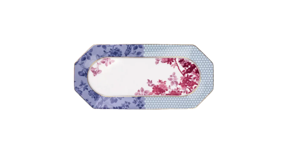 Bandeja L Damask Celeste