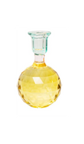 Candelabro de Cristal Amarillo, Rosado, Menta