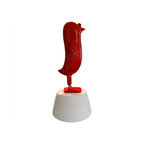 Mini Hopebird Rojo Rubi con Base Blanca Satinada