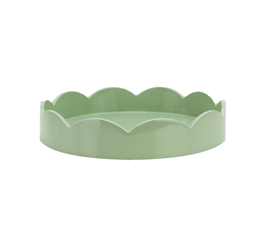 Bandeja Scallop Verde Salvia S