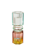 Candelabro de Cristal Amarillo, Menta light, Azul