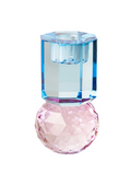 Candelabro de Cristal Violeta, Celeste