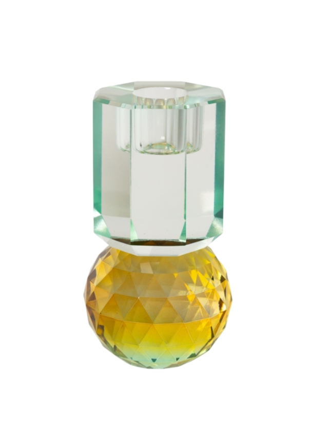 Candelabro de Cristal Rosa, Light Menta