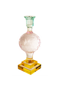 Candelabro de Cristal Amarillo , Rosa, menta light