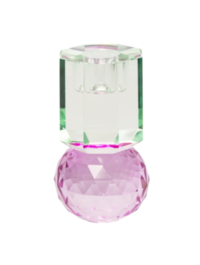 Candelabro de Cristal Menta, Morado