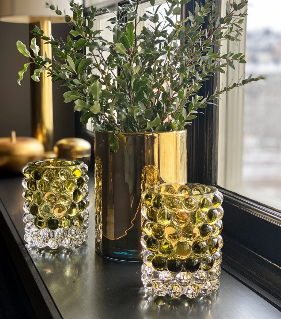 Hurricane Lamp Boule Regular, Olive