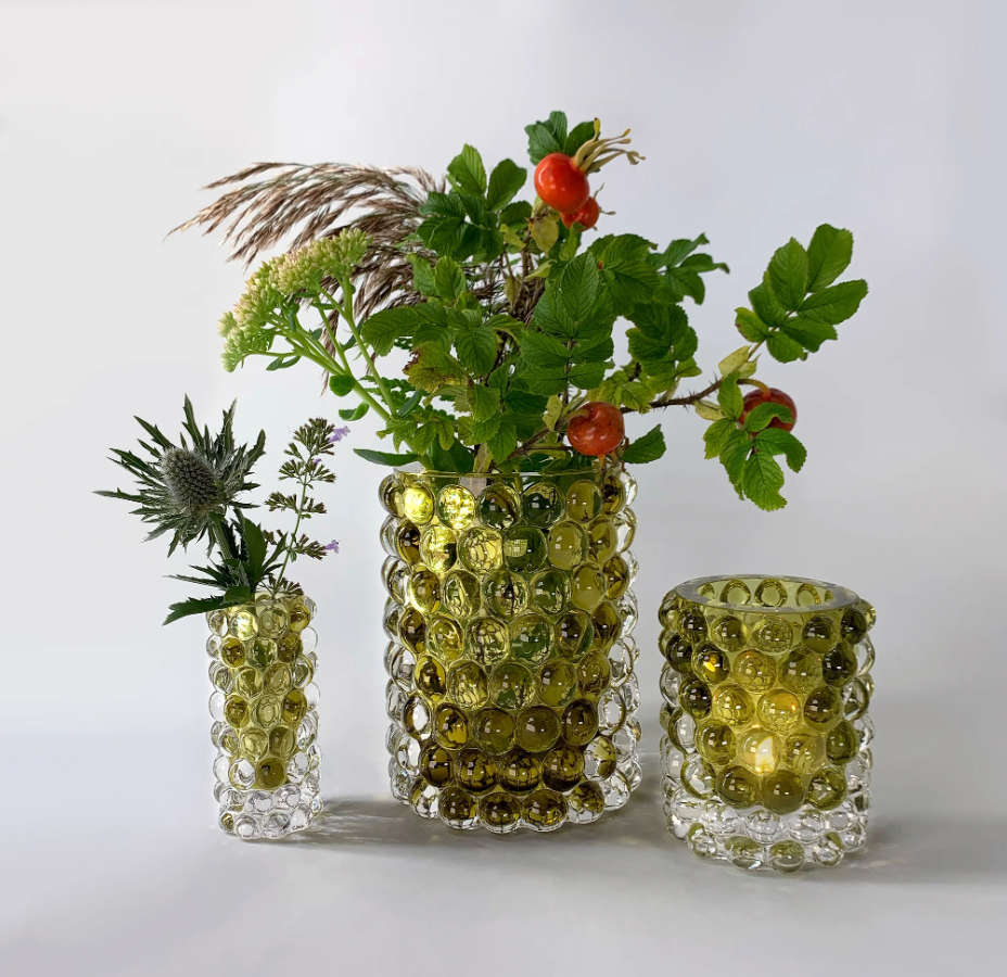 Hurricane Lamp Boule Large, Olive