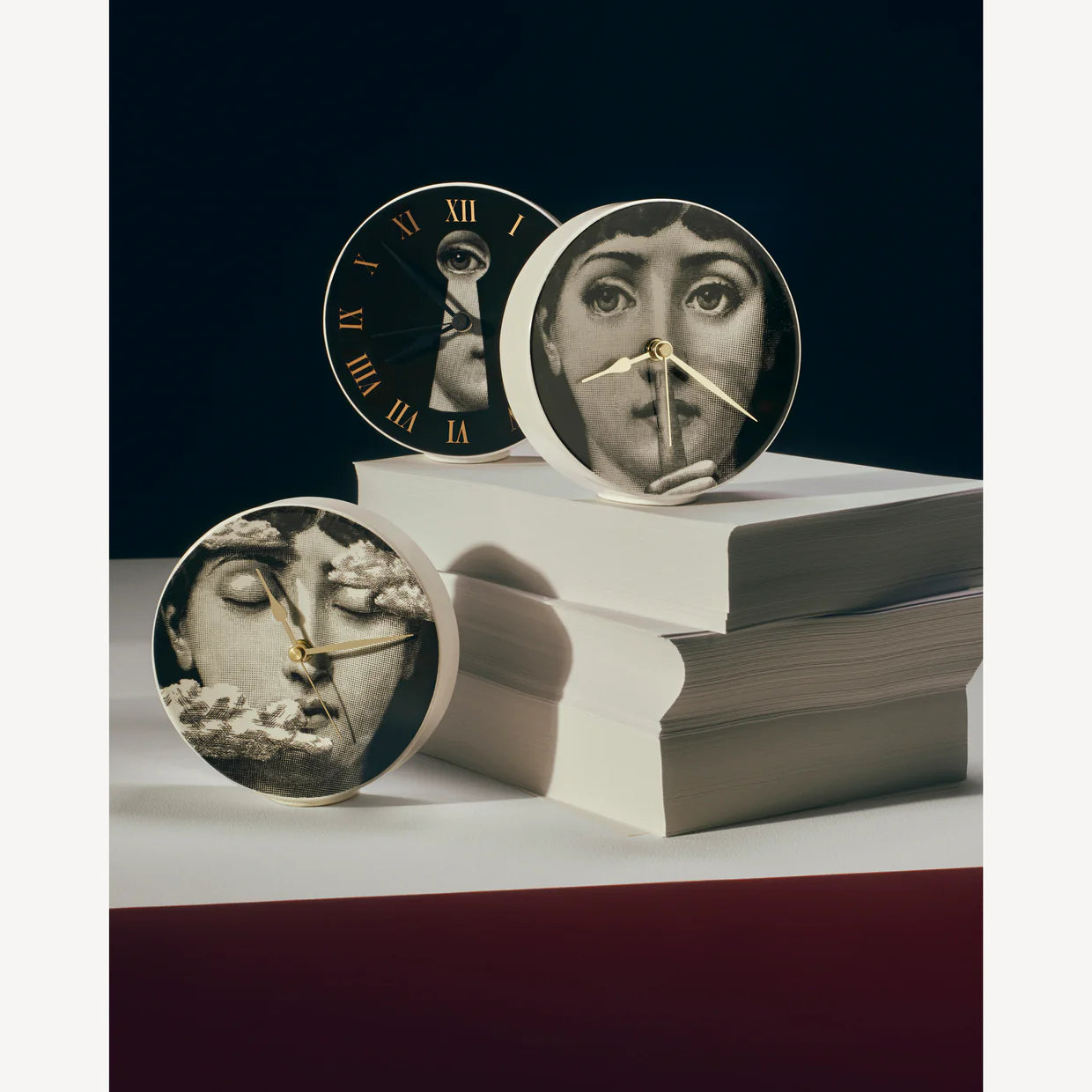 Reloj de Mesa Serratura Oro/Blanco/Oro