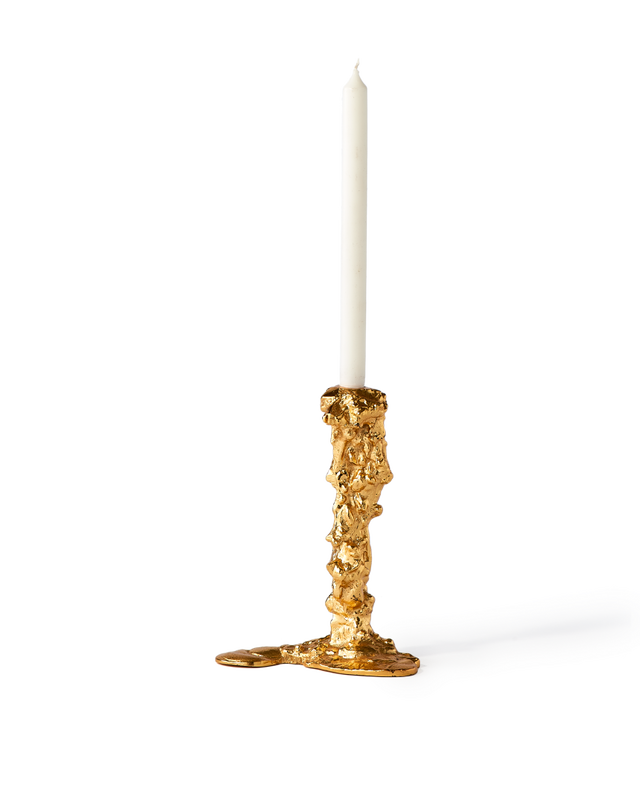 Candelabro Drip L- Oro
