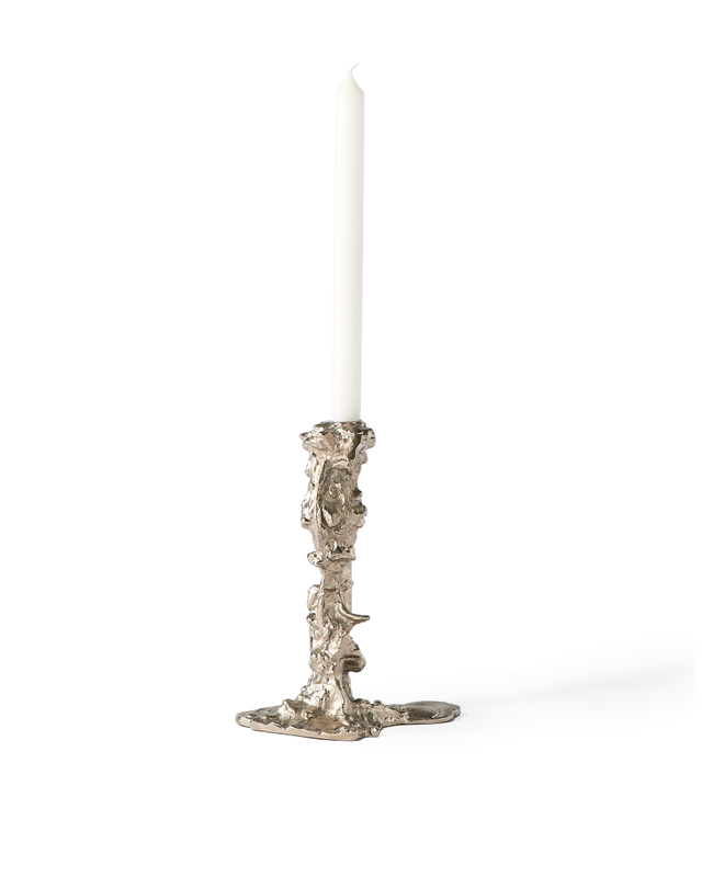 Candelabro Drip Plateado L