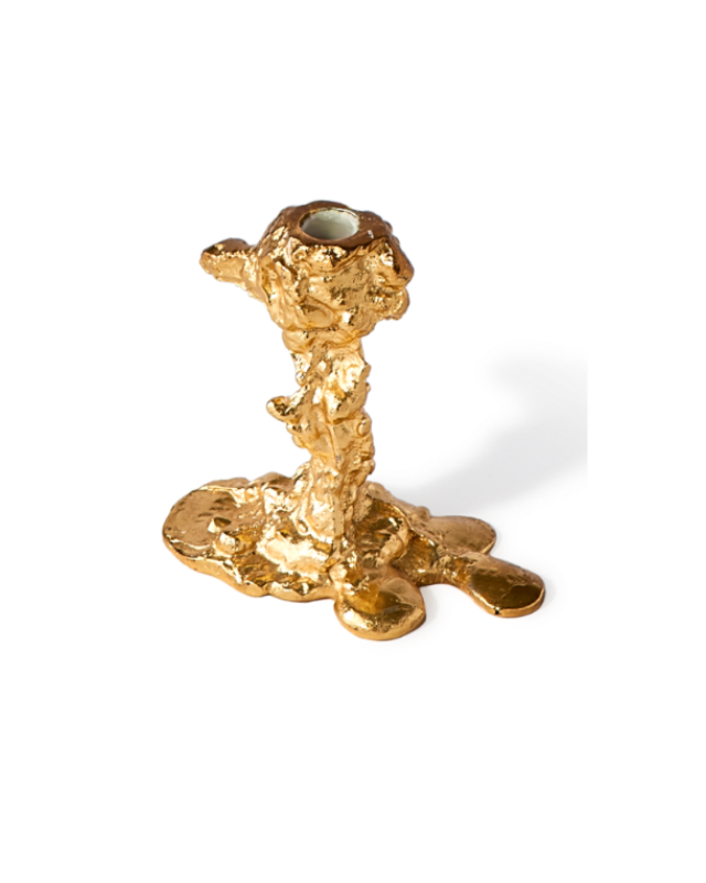 Candelabro Drip Holder S - Oro