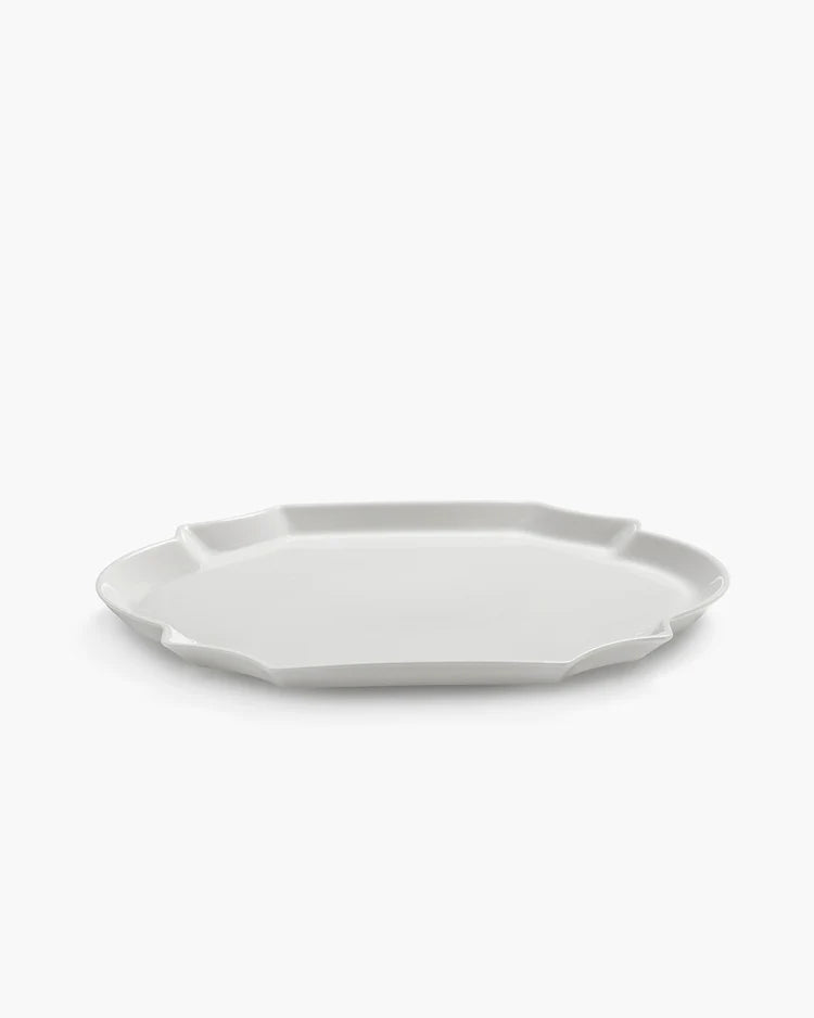 Bandeja ovalada Blanco Perla