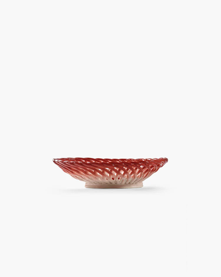 Cesta Salvador rojo - blanco Les Objets Mouleversants