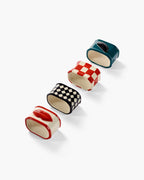 Aros para servilletas ceramica set 4