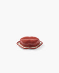 Plato con tapa rojo - labios blancos Les Objets Mouleversant