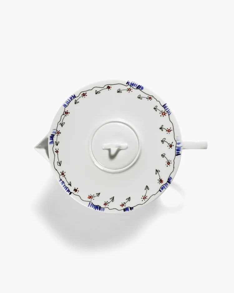 Tetera Anémona leche Midnight Flowers