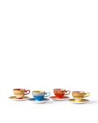Tazas de Espresso Multicolor Grandma set 4