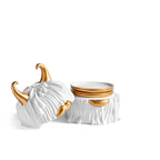 Caja Haas Lynda + Platos (Set of 4) - Blanco