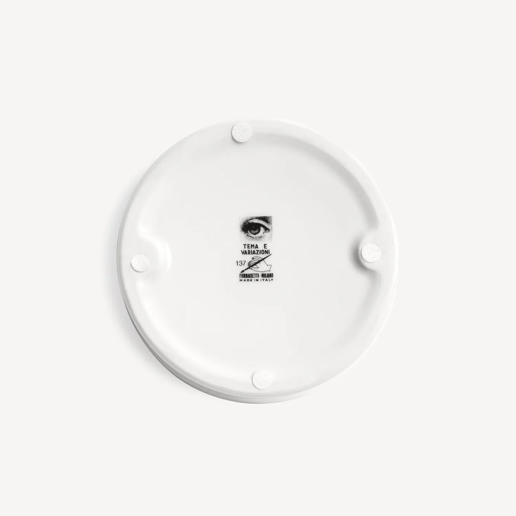 Cenicero Circular Tema e Variazioni n.137 blanco/negro