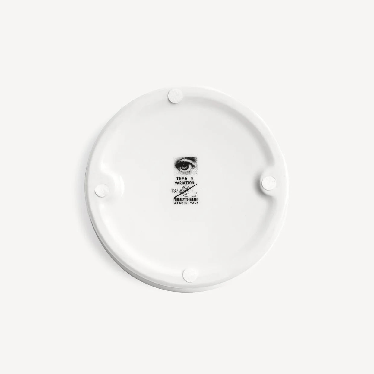 Cenicero Circular Tema e Variazioni n.137 blanco/negro