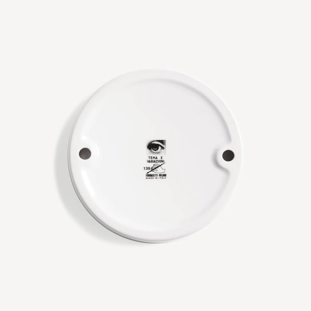 Cenicero Circular Tema e Variazioni n.139 blanco/negro