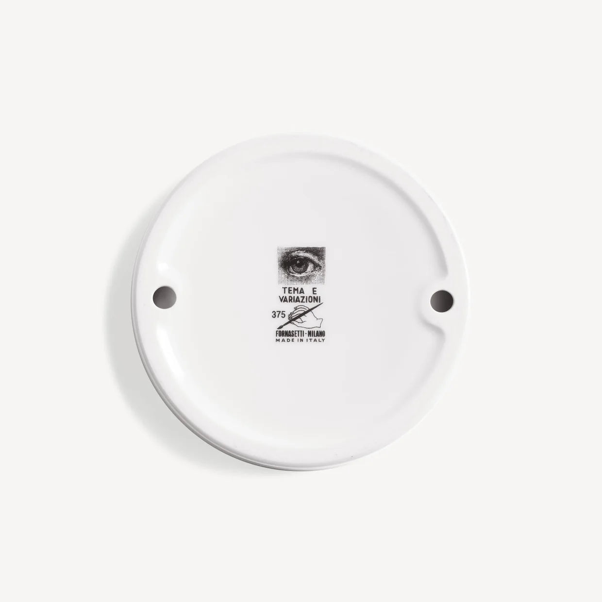 Cenicero Circular Tema e Variazioni n.375 blanco/negro/oro
