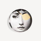 Cenicero Circular Tema e Variazioni n.8 blanco/negro/oro