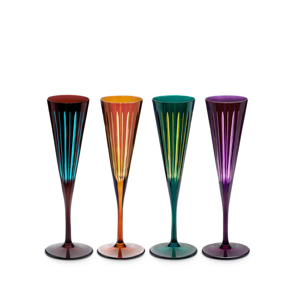 Copas de Champagne Prism set 4