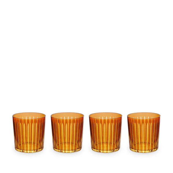 Vasos Old Fashioned Prism Double Ámbar (Juego de 4)