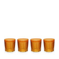 Vasos Old Fashioned Prism Double Ámbar (Juego de 4)