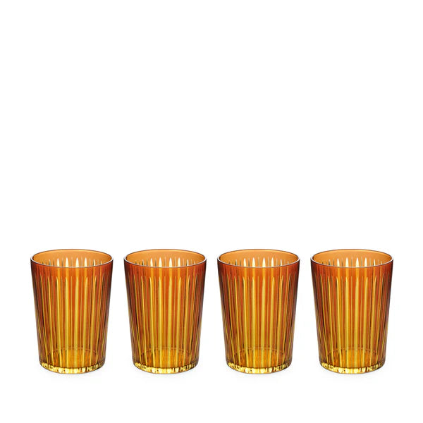Vasos altos Prism color ámbar (juego de 4)