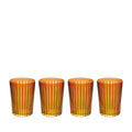 Vasos altos Prism color ámbar (juego de 4)