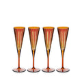 Copas de champán Prism ámbar (juego de 4)