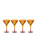 Copas de Martini Prism Ambar set de 4