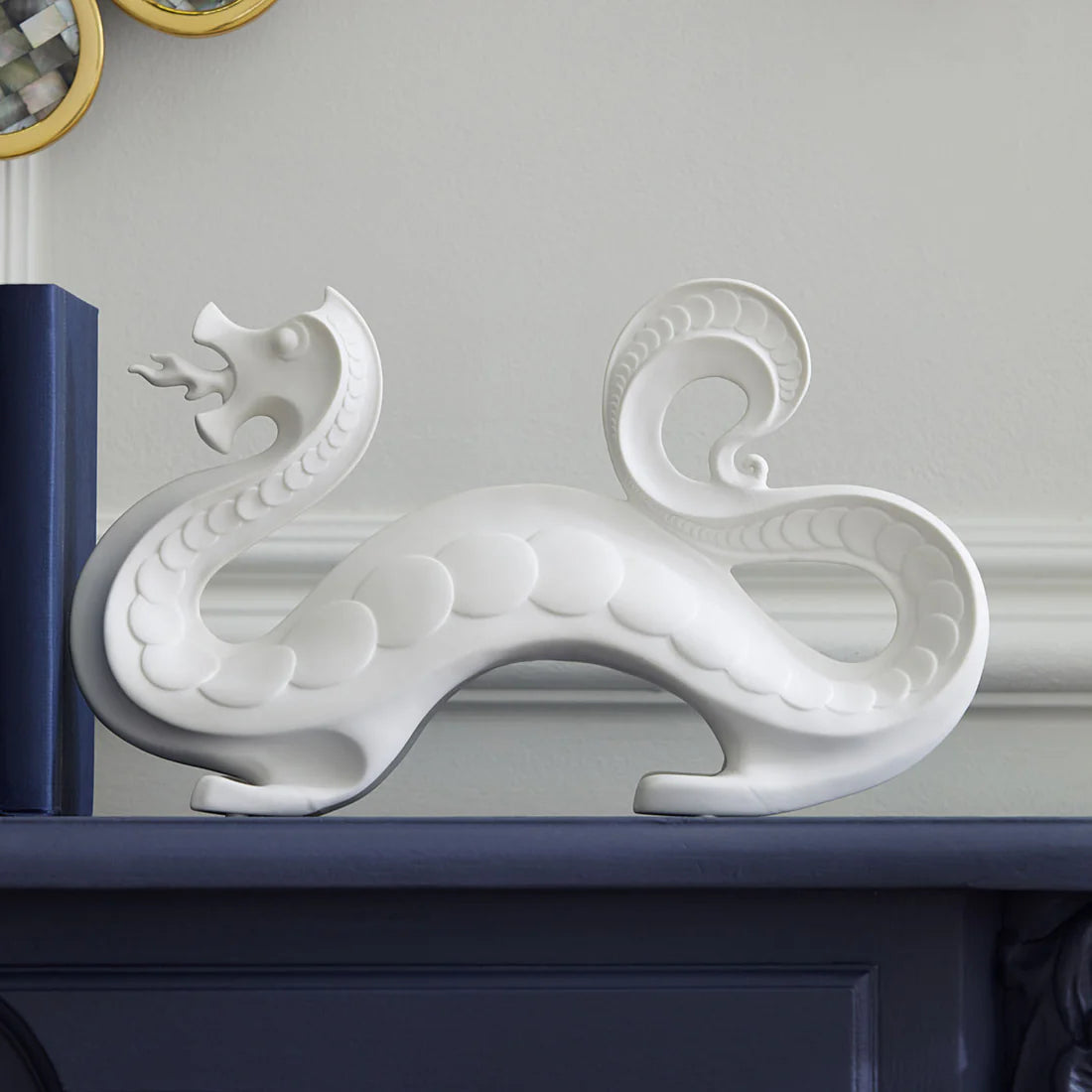 Escultura de Dragón de porcelana